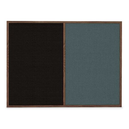 United Visual Products Slim Style Indoor Enclosed Radius Corkbo UVRDS48SB-GOLD-SURF